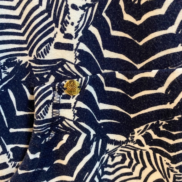 Lilly Pulitzer full zip sweater in Oh Cabana Boy pattern - Picture 3 of 7